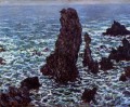 The Pyramids of Port Coton BelleIleenMer Claude Monet